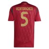 Camiseta de fútbol Bélgica Vertonghen 5 Primera Equipación Euro 2024 - Hombre